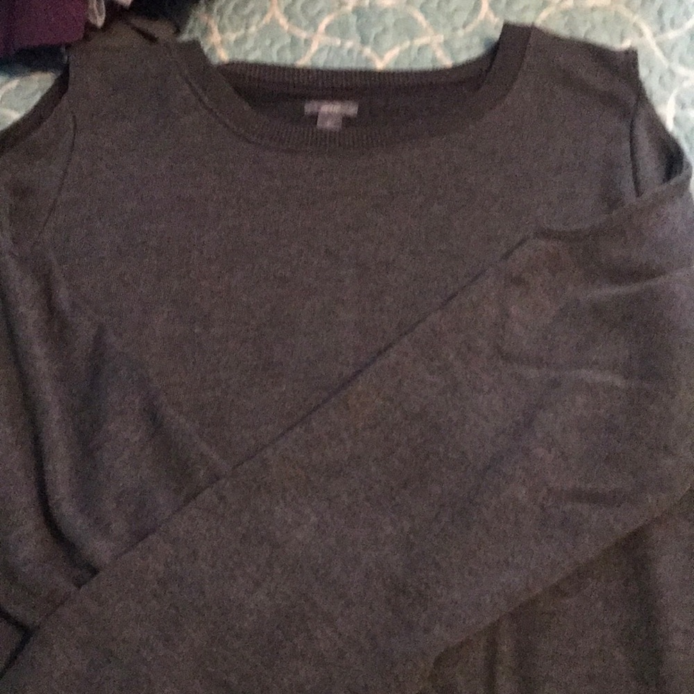 Aerie gray cold shoulder sweatshirt